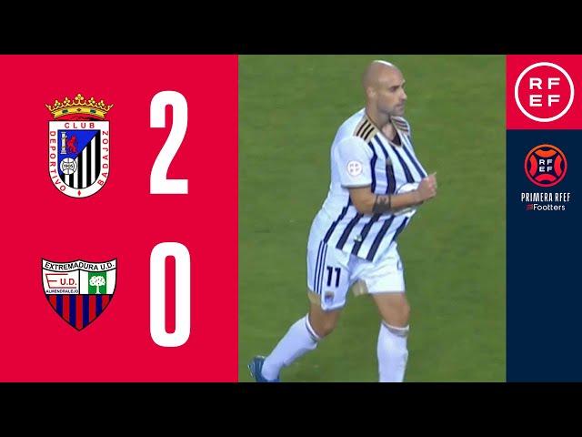 RESUMEN I CD Badajoz 2-0 Extremadura UD I PrimeraRFEF I Jornada 10 I Grupo 1