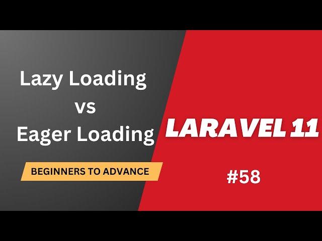 #58 Lazy Loading vs Eager Loading in Laravel | Hadayat Niazi