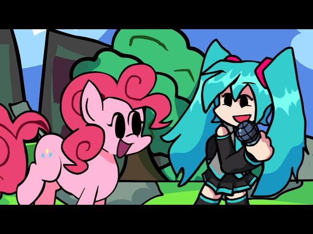 FNF - Downtown, but Pinkie Pie and Miku sing it