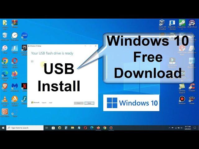 How to download Windows 10 USB and install Windows 10 USB - Full Version Free & Easy