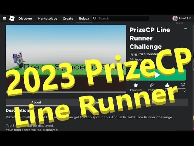 The 2023 Annual Roblox PrizeCP Line Runner Challenge!