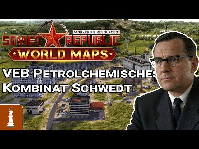 VEB Petrolchemisches Kombinat Schwedt in Workers & Resources Release World Maps | deutsch