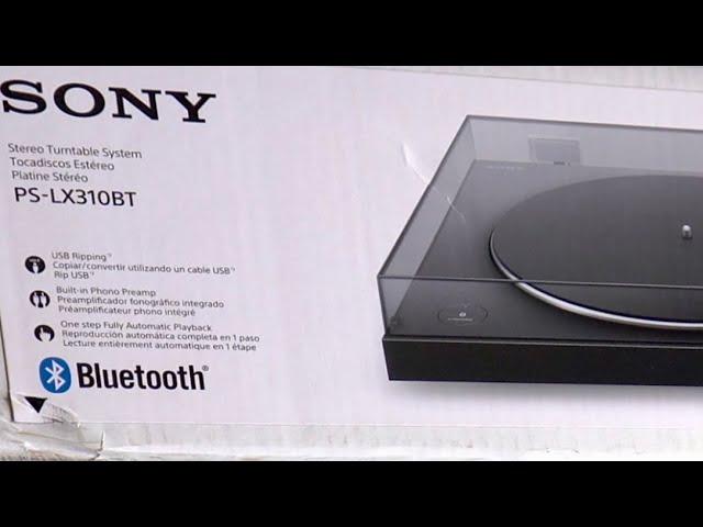 Sony Turntable PS-LX310BT, assembly, setup & review