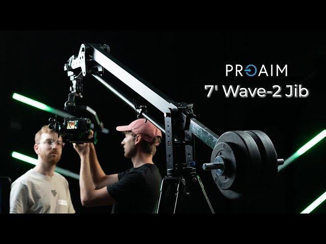 Proaim 7' Wave-2 Camera Jib Crane w Pan Tilt, Dolly & Stand