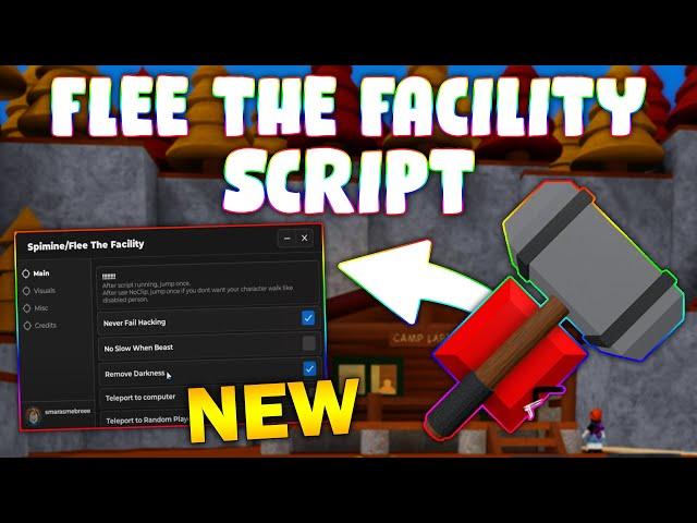 *NEW* Flee the Facility Script (PASTEBIN 2024) (NEVER FAIL HACKING , ESP ALL ,  AUTOFARM, SPEED )