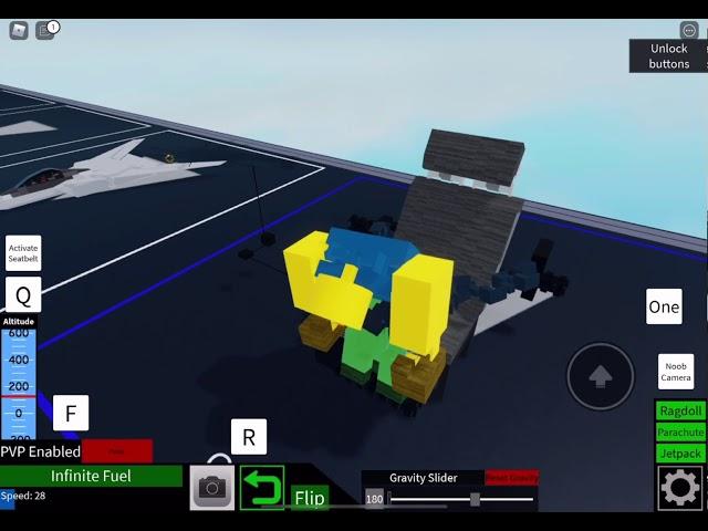 With Seatbelt VS. Without Seatbelt in Roblox Plane Crazy