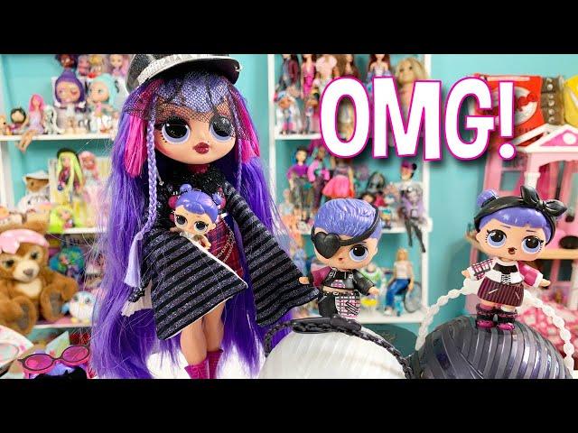 LOL OMG Shadow Doll Family   Goth Dolls and Pets from Winter Disco Series.