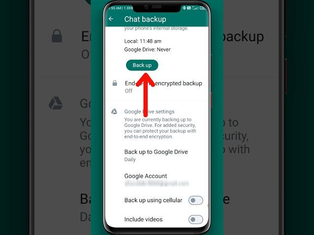 how to backup whatsapp chat | whatsapp chat kaise backup kare( 2023)#shorts