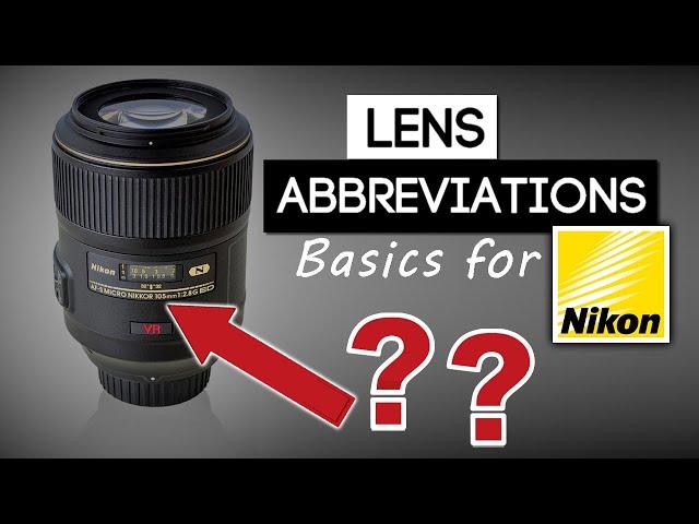 NIKON CAMERA LENS TUTORIAL | What Do The Numbers On My Nikon Lenses Mean?