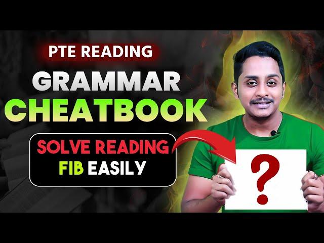 The PTE Grammar Cheatbook Solve Reading Fill in the Blanks Easily!