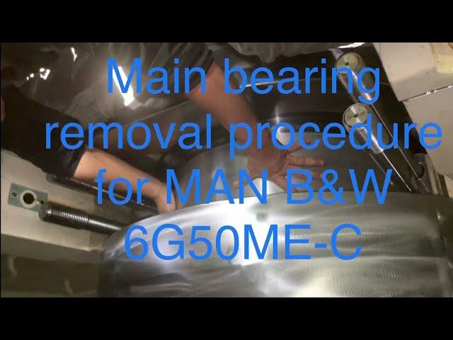 Main Bearing renewal procedure for MAN B&W