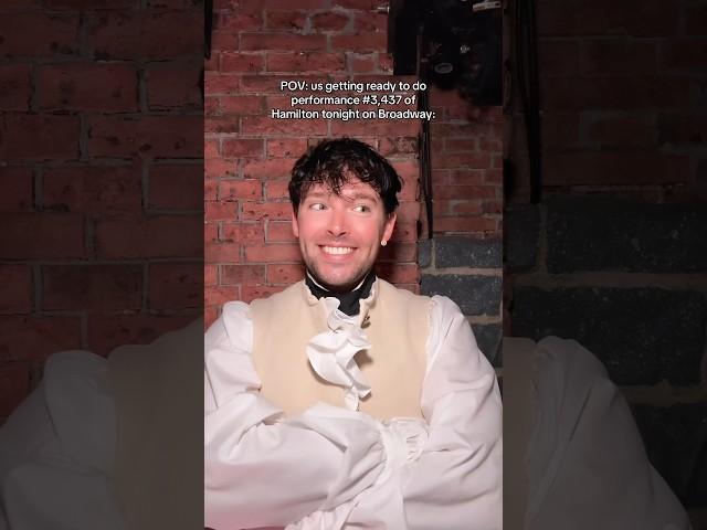 getting ready to do Hamilton for the 3,437th time 🫡 #theatre #broadway #actor #musical #pov
