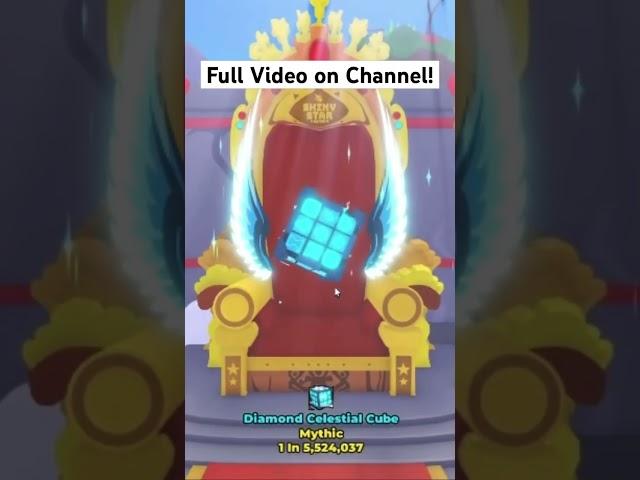 Hatching DIAMOND Mythic Celestial Cube in Roblox Tapping Legends Final #roblox #secretpet