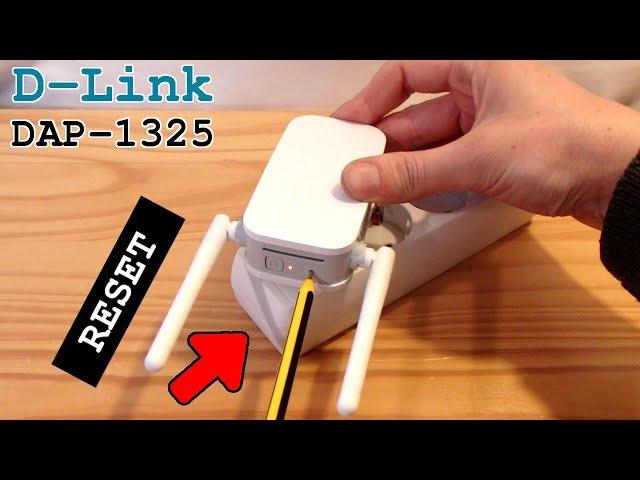 D-Link DAP-1325 Wi-Fi Extender • Factory reset