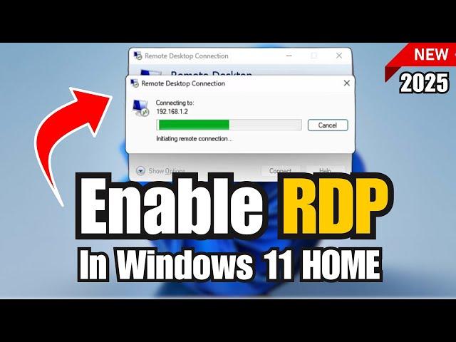 How to Enable Remote Desktop (RDP) in Windows 11/10 HOME Edition