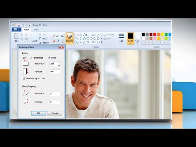 How to resize an image in Paint :Tutorial