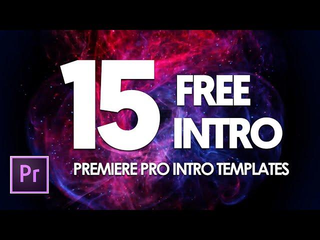 15+ Premiere Pro Intro Templates Free Download