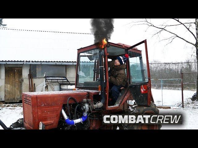 Испытываем турбину от мерседеса на тракторе! (Турбо-трактор, часть 8)