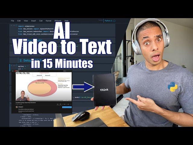 Transcribe Video to Text with Python and Watson in 15 Minutes