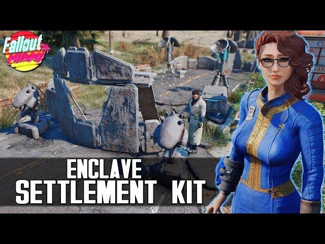 FALLOUT 4 - ENCLAVE SETTLEMENT KIT AND COLONEL AUTUMN DUSTER - Unique Enclave Location & Story Mod