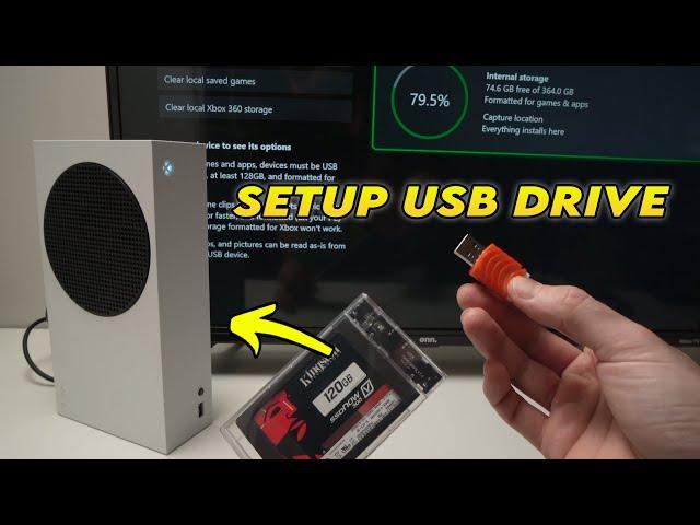 How to Setup External Storage USB Drive on Xbox Series X/S