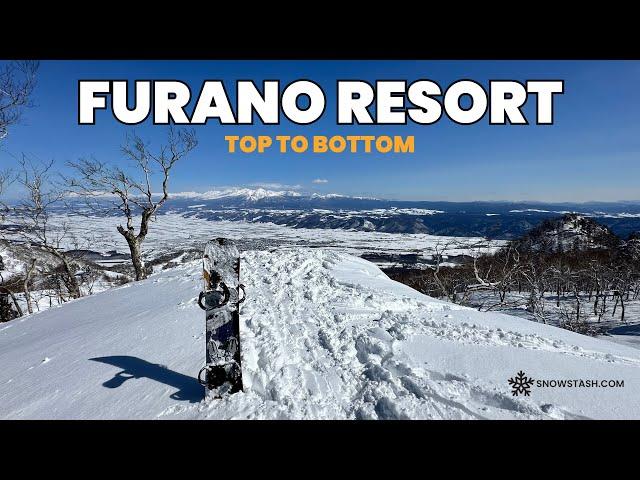 Top to Bottom Run at Furano Ski Resort, Hokkaido