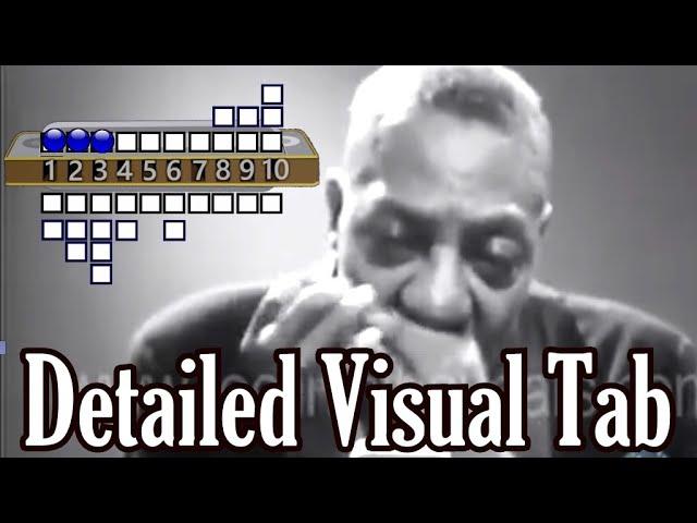 Bye Bye Bird - Sonny Boy Williamson - Detailed Visual Tab (Low D)