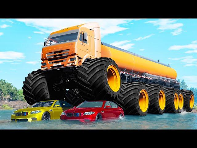 Monster Truck Crashes #17 - Beamng drive