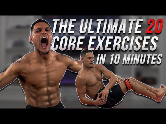 THE ULTIMATE 20 CORE EXERCISES IN 10 MINUTES // EXPLOSIVE  BODYWEIGHT CORE TRAINING CIRCUIT