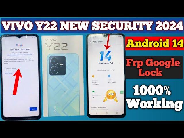 Vivo Y22 Y22S Frp Google Lock New Security Update/bypass Without Pc Android 14