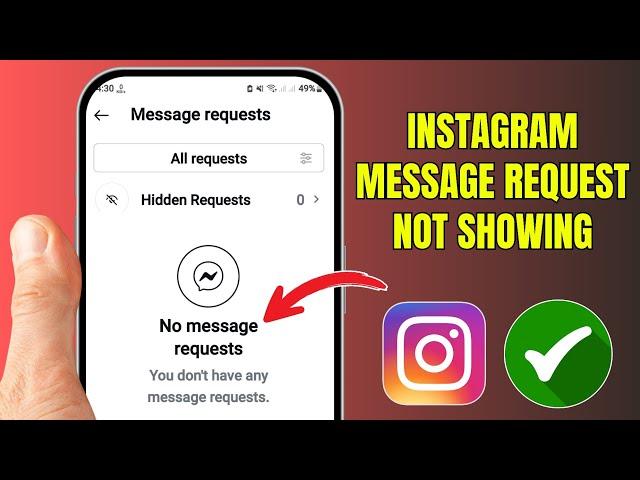 Instagram Message Request Not Showing 2024 | How to Fix Instagram Message Request Problem