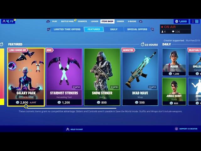 Galaxy Scout Bundle Out Today! Item Shop Countdown Live!