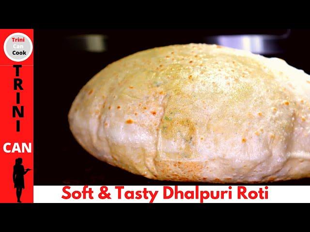 The tastiest DHALPURI ROTI -easy stepbystep video to a tasty roti-SOFT, THIN, FLAKY, TASTY & SILKY