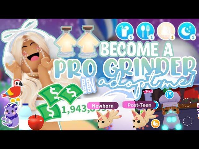 How To Be A PRO GRINDER And Make TONS of BUCKS In Adopt Me! (Roblox) | AstroVV