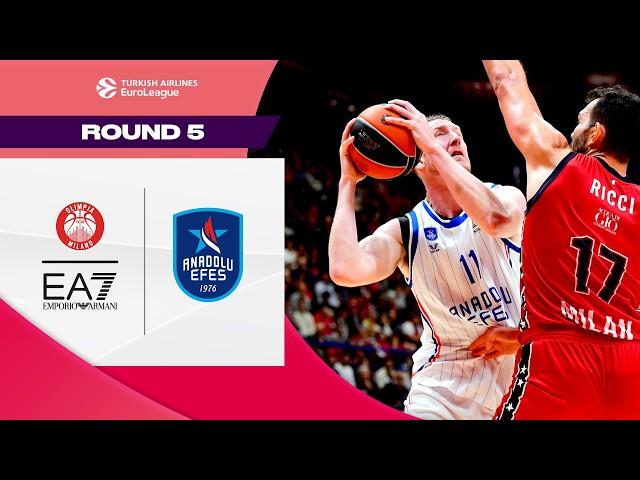 Second-Half COMEBACK Falls Short | Milan - Anadolu Efes | BASKETBALL HIGHLIGHTS R5 2024-25