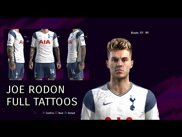 Joe Rodon Full Tattoos Pes 2013 by AnandhArt