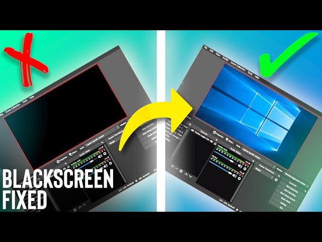 How To Fix OBS Studio Display Capture Black Screen | OBS Studio Monitor Capture Issue Fix Easy 2021