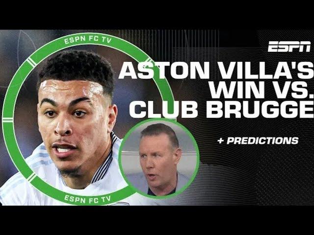 ESPN FC: Aston Villa's 3-1 Victory & Dortmund's Draw | Champions League Predictions!