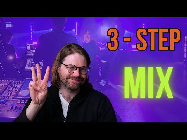 A 3 Part Approach To Live Mixing For Beginners