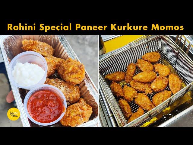 Special Paneer Kurkure Momos At Fab Momos l Rohini Street Food