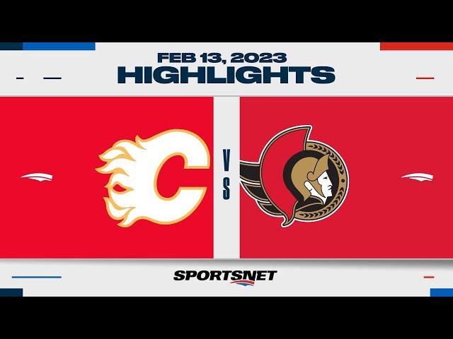 NHL Highlights | Flames vs. Senators - February 13, 2023