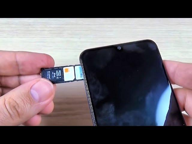 INSERT SIM & SD CARD Samsung Galaxy A10, A20, A30, A40, A50, A70 (Dual SIM)