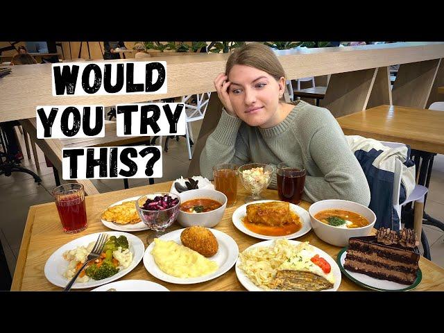 A TYPICAL CANTEEN IN RUSSIA | What food do Russian people eat? 