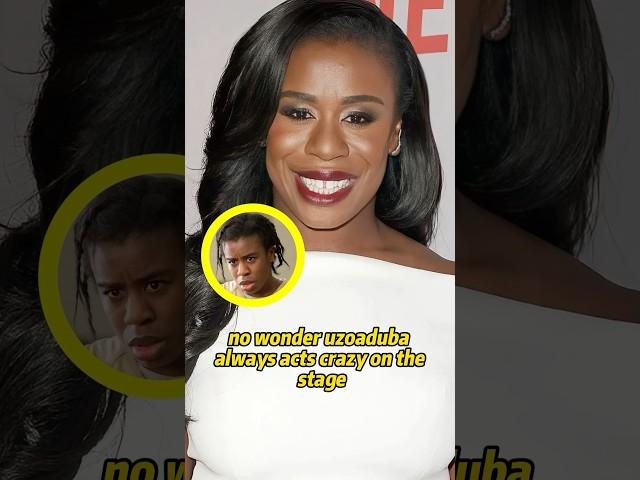 No wonder Uzo Aduba always acts crazy on the stage. #fomous