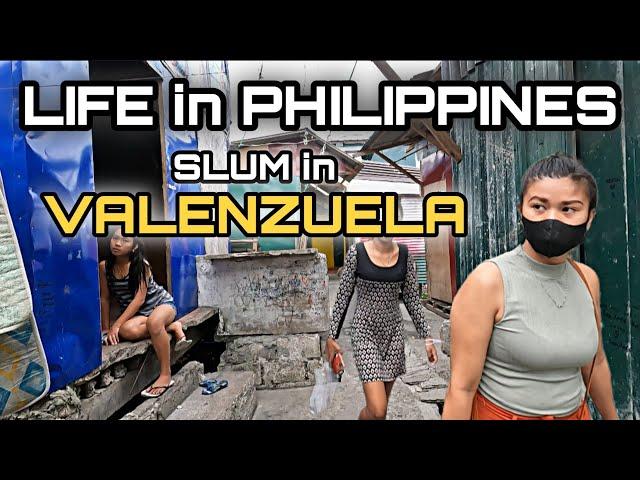 UNSEEN SLUM LIFE in BRGY MALINTA | UNBELIEVABLE WALK at VALENZUELA CITY PHILIPPINES [4K] 