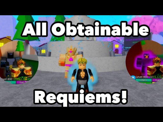 How To Get All Obtainable Requiem Stands! [JoJo Blox]