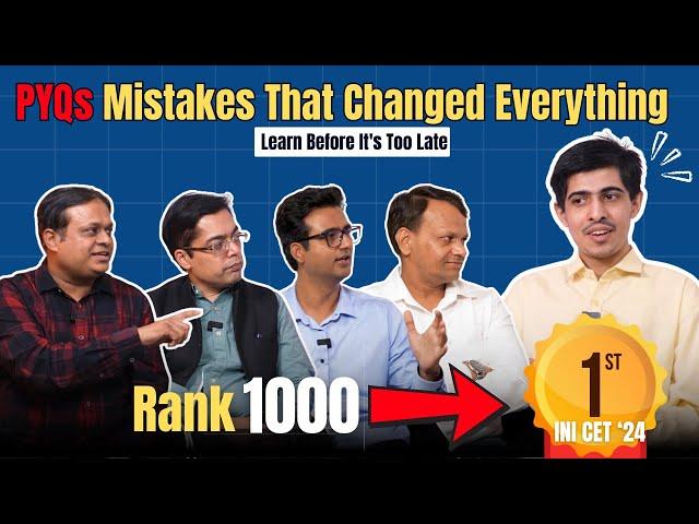 Why Solving PYQs Made All the Difference in INI CET Rank 1, Dr. Netresh