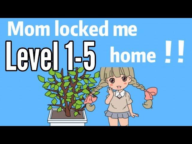 Mom Locked Me Home Day 1 2 3 4 5 Level Android iOS Walkthrough Solution Room Escape Game