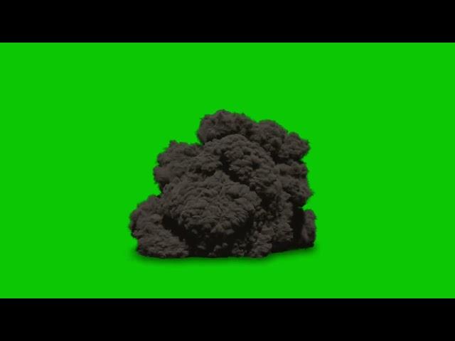 Explosion Smoke Green Screen 4K | Free to use !