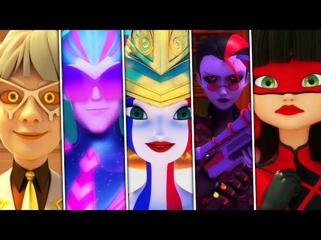 Miraculous Ladybug Season 5 All Akumatized Villains | Miraculous Ladybug Season 6 in 2024